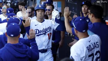 二刀流先発の大谷翔平が9試合ぶりポストシーズン3号ホームラン！ドジャース勝てば2年連続ワールドシリーズ進出
