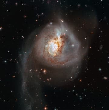 溶け合う2つの渦巻銀河　ハッブル宇宙望遠鏡が観測した特異銀河「NGC 3256」