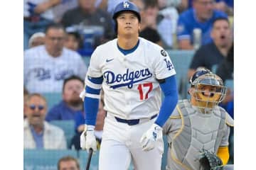 大谷翔平、188km弾でドジャース記録が誕生！　3連続K後に「二度と見られない」「唯一無二」米記者唖然