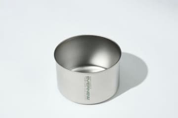 【エバニュー】0.2㎜厚の極薄チタン製カップ「Apex cup t0.2」