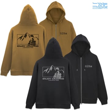 「ゆるキャン△」“買っちった”しよう！ 志摩リンのシルエット、ジップパーカーやニットキャップに♪