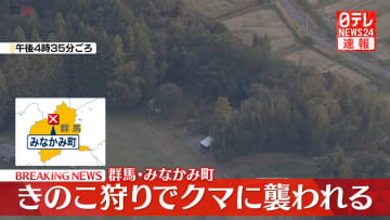 キノコ採りでクマに襲われけが　群馬・みなかみ町