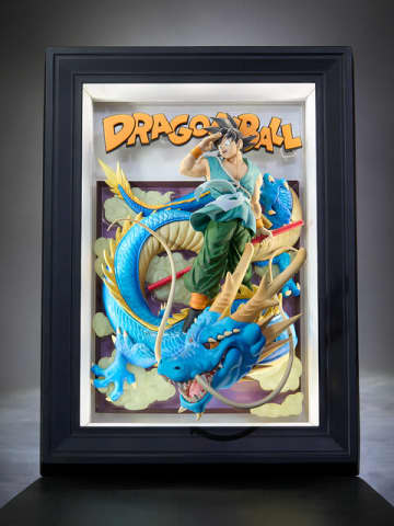 悟空と龍が飛び出しそう！「ドラゴンボール」最終話の扉絵を“立体絵画”化したフィギュアが最高にカッコ良い