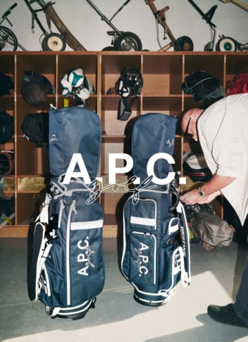 A.P.C. GOLF × BRIEFING GOLF、待望の第2弾！「色落ちしないデニム」キャディバッグなど7型が10月24日(金)発売！
