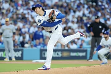 なんで…！？ 大谷翔平の魔球で“異変”「曲がりすぎ」「軌道エグい」打者が混乱したまま“マン振り三振”「これは打てない」