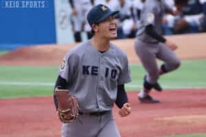 p【野球】延長戦の末に劇的勝利 １１回に打線が大爆発／東京六大学野球秋季リーグ戦　立大１回戦　＠明治神宮野球場/p