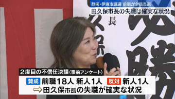 静岡・伊東市議選　前職が全員当選…田久保市長は失職確実な状況