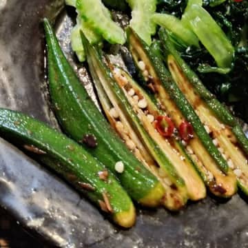 絶品！オクラの食べ方！出汁の効いた醤油漬け！オクラの浅漬け！