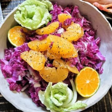 爽やか〜！2種類の白菜とみかんのさっぱりサラダ！サンドイッチの具にも！