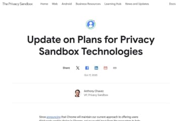 Google、プライバシーサンドボックスの取り組みを終了