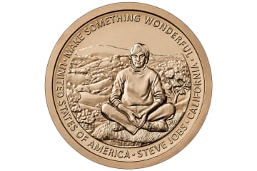 ジョブス氏をデザインした1ドル硬貨が登場へ、米造幣局が2026年「アメリカン・イノベーション」
