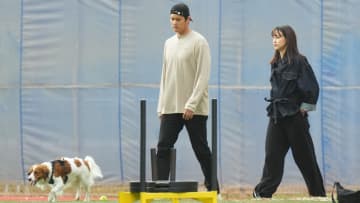 「デコピンも鼻高々に散歩してそう」WS進出決定後デコピンがハロウィーンの街をお散歩　主人の大谷翔平は3ホーマー＆7回途中無失点でMVP