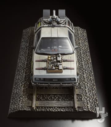 『BTTF III』の「タイムマシン レイルロード」をシタデルカラーで「スポンジヘアライン塗装」！ スポンジと筆だけで「ヘアライン加工」を再現する！【筆塗りTribe】