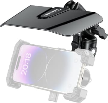 雨の多い10月、Kaedearのスマホ用サンバイザーで快適にツーリングを