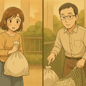 「ごみ袋の出し方、違いますよ」そう注意してきた隣人。彼の家の前にあった異様な山の正体とは【短編小説】
