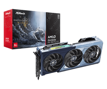 『モンハンワイルズ』コラボASRock「Radeon RX 9070 XT」699ドルで11月21日発売―海外通販サイトで予約開始。日本でも販売予定