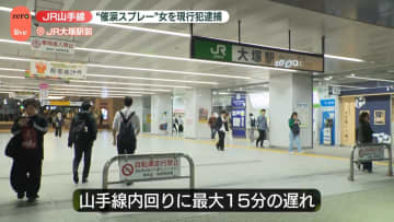 JR山手線の車内で“催涙スプレー”女を現行犯逮捕　乗客2人ケガ