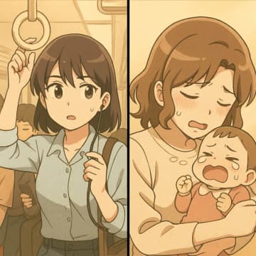 あなたの選択で物語が変わる。電車内に鳴り響く赤ちゃんの泣き声。あなたなら声をかける？【短編小説】