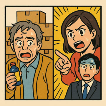 「お父さん、これ怪しいよ」高額な健康食品にハマった父。悪質セールスマンを撃退した方法とは【短編小説】