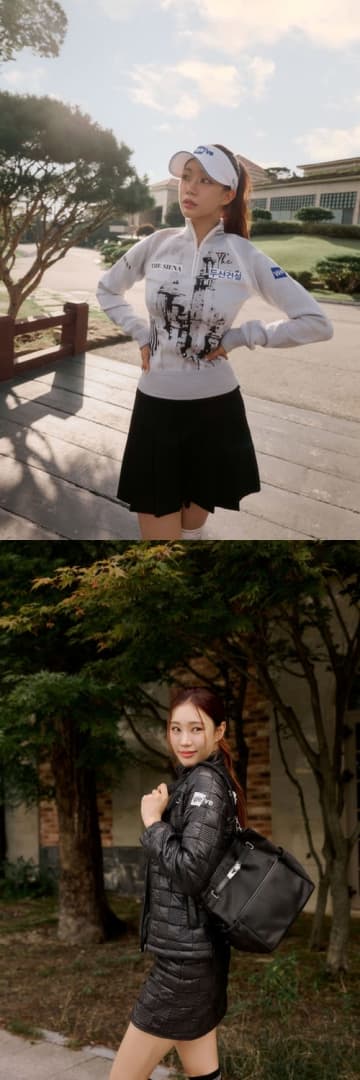172cm高身長フィジカルにうっとり…韓国美人ゴルファー、魅力ダダ漏れの最新秋冬コーデ【PHOTO】