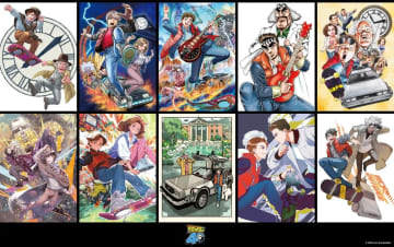 『バック・トゥ・ザ・フューチャー』40周年記念イラスト公開　lack、風間雷太らが参加