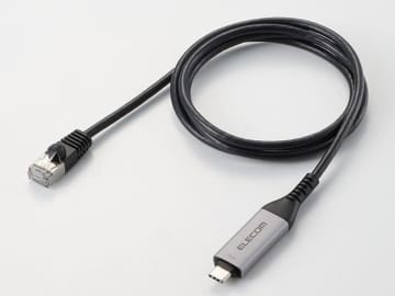 エレコム、USBで有線LAN接続できる変換ケーブル