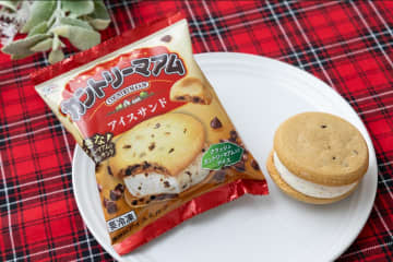 「カントリーマアム」がアイスに！“しっとり”チョコチップ入りクッキーで濃厚バニラアイスをサンド