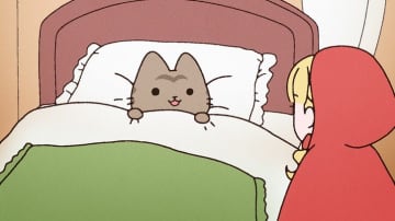 WEBアニメ『うごく！ねこむかしばなし』10月22日配信の第2話「赤ずきんとねこ」先行カット解禁
