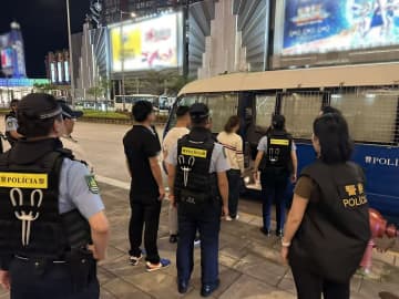 マカオ治安警察局が一斉取り締まり実施…違法売春従事の女1人検挙