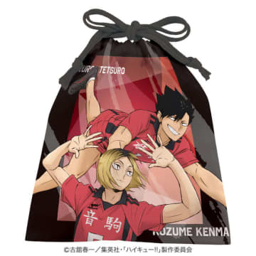 「ハイキュー!!」日向×影山、研磨×黒尾、宮兄弟が巾着に！影山“カゲガラス”も眼光キュート♪ お菓子登場