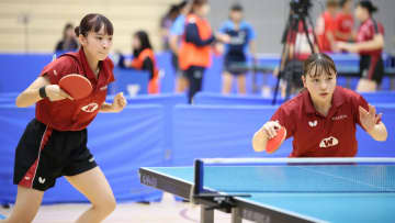 女子ダブルスで32強出揃う　2日目は女子シングルスが開始＜卓球・全日学2025/女子1日目総括＞