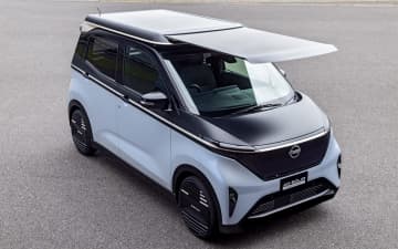 日産、電動スライド式ソーラーシステム「Ao-Solar Extender（あおぞらエクステンダー）」を搭載したサクラ プロトタイプ