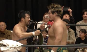 【ノア】GHC王者KENTAとYoshiki Inamuraが前哨戦で火花！ 稲村「全てを使って､そのベルトをゲットしてみせます」、KENTA「冗談は髪型だけにしてくれよ」