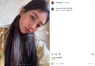 “国民の初恋”スジ、特殊メイク後の姿を惜しげもなく披露　『魔法のランプにお願い』オフショ
