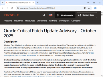 Oracle、今年最後の定例セキュリティ更新を実施 ～Java、MySQLなどで374件の脆弱性を修正／VirtualBoxにも脆弱性修正