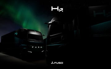 三菱ふそう、水素エンジン搭載の大型トラック「H2IC」と液体水素搭載の燃料電池大型トラック「H2FC」をジャパンモビリティショー2025で世界初公開