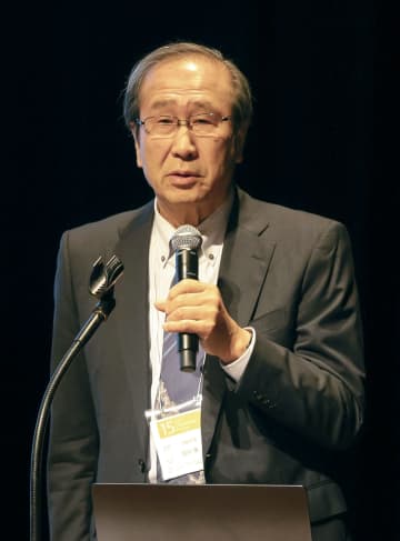 北川さん「気体の時代に」　ノーベル賞、都内で講演