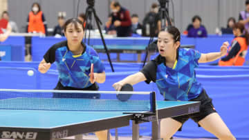 芦屋大・伊東みらい/森田真綾ペア、専修大ペア撃破でランク入り＜卓球・全日学2025/女子ダブルス4回戦＞
