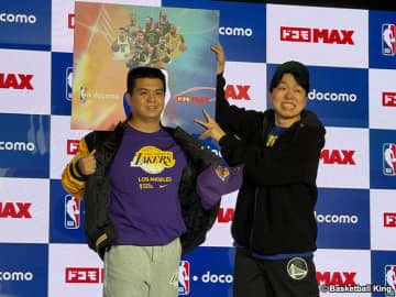 “角刈りの大先輩”NBAレジェンドの名前も浮上…ジェラードンがNBA docomo開幕イベントに登場