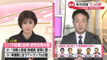 【解説】“不記載議員”起用の思惑は…高市政権“3つの壁”