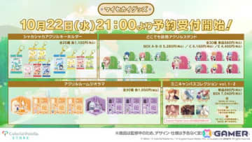 「プロセカ」マイセカイに訪れるキャラクターや家具がモチーフのリアルグッズが登場！予約販売がスタート