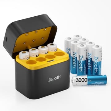 【Amazonセール】Zepathの充電式単三電池&充電池＋充電器セットがお買い得