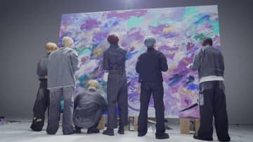 BE:FIRST、巨大アート制作に挑戦「色を重ねていく過程が本当に楽しかった」