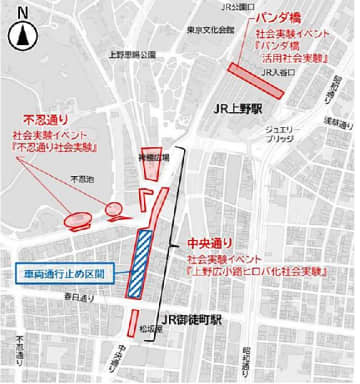 東京・台東区ら／上野３地区で取り組み、歩きたくなる空間実現へ