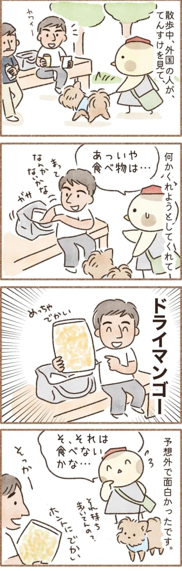 意外なおやつに驚き！愛犬と異文化交流｜連載「こぐま犬てんすけ」vol.297