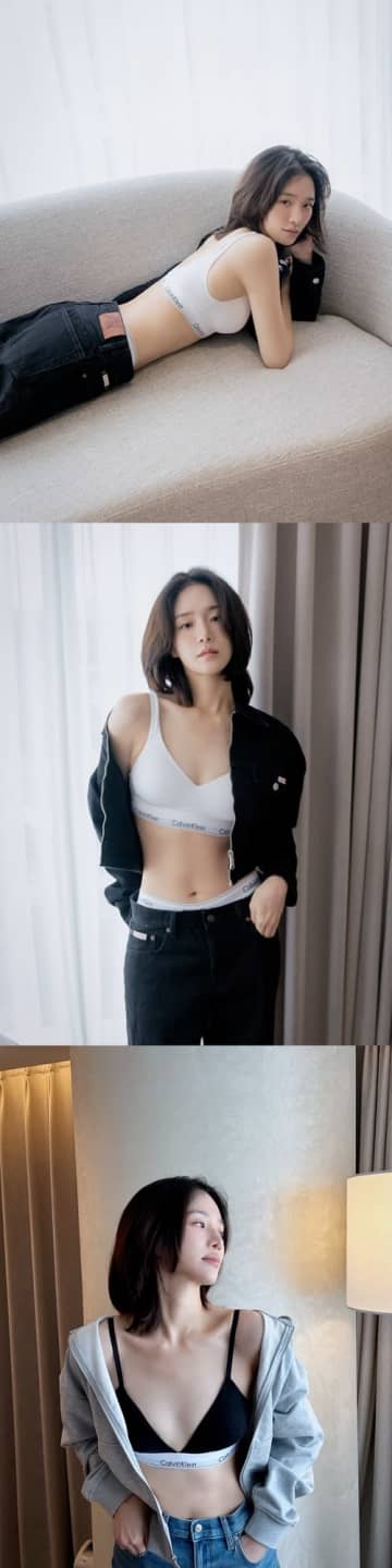『イカゲーム』女優パク・ギュヨン、アンダーウェア姿でソファに寝そべり…妖艶な美しさで視線強奪【PHOTO】