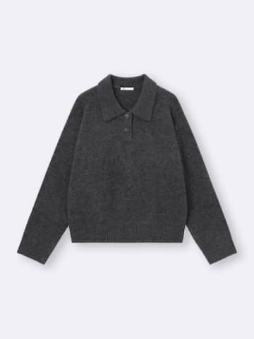 涼しくなってきて秋服の出番！GUニットポロならどんなボトムスでも高見えスタイルに