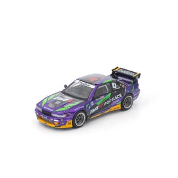 POPRACE、エヴァンゲリオン初号機カラーの特別仕様レーシングカーのミニカー「1/64 エヴァRT初号機 PANDEM S13」予約受付を開始