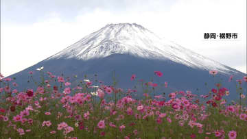「すごく感激」冬の便り富士山が初冠雪　今シーズン一番の冷え込み観測史上4番目に遅い観測