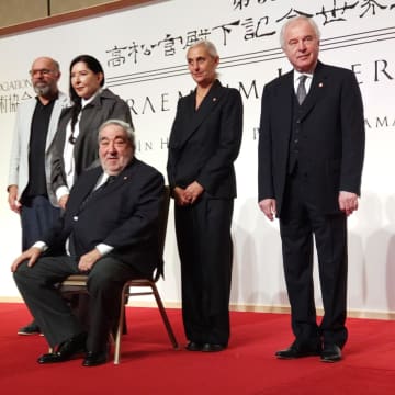 「第36回高松宮殿下記念世界文化賞」受賞記念記者会見に今回の受賞者たちが登壇